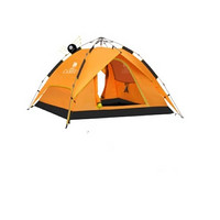 CAMEL 駱駝 戶外液壓帳篷加厚3-4雙人全自動野餐防雨露營裝備 A1S3NA111 橘色
