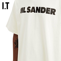 JIL SANDER 简约质感logo印花落肩T恤 JLXTE707045MI