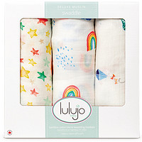 Lulujo Baby 加拿大品牌 婴儿包巾 3条组合装 120*120 LJ135翱翔在天