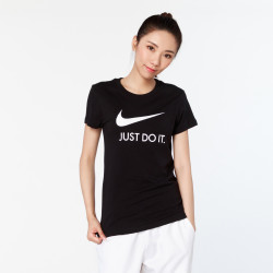 nike耐克纯棉轻柔女款印logo短袖t恤