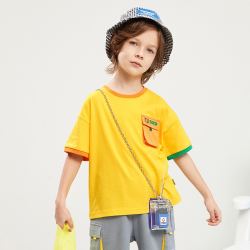 mqd马骑顿童装男童短袖t恤中大童圆领上衣年新款夏装儿童韩版t恤潮