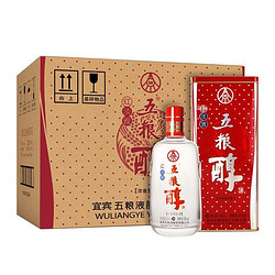 88vipwuliangchun五粮醇红淡雅透明瓶50vol浓香型白酒500ml6瓶整箱装