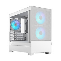 Fractal Design 机箱Pop Mini紧凑型MATX风冷RGB白色侧透隔音下置台式机