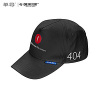 单导纪念版404帽子棒球帽鸭舌帽刺绣男女情侣字母户外遮阳帽登山 黑