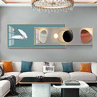 紫矜语 现代轻奢客厅装饰画沙发背景墙挂画抽象简约叠加卧室床头壁画北欧