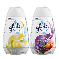 Glade 佳丽 清香空间固体清香胶 170g*2瓶 薰衣草桃花+清新柠檬