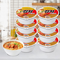 NONGSHIM 農心 韓國進口 泡菜味碗面8連碗 方便面泡面速食拉面 加班夜宵零食