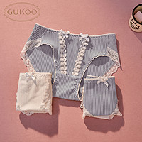 GUKOO 果殼 女士內褲純棉襠 722022551807 3條裝