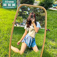 vinme 唯妮美 ins风户外拍照网红服装店半身镜子全身镜对镜自拍外拍野餐穿衣镜