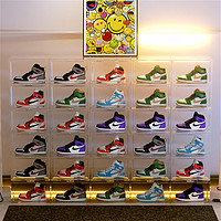 点亮空间 aj鞋盒收纳盒球鞋防氧化鞋柜透明鞋子收纳塑料亚克力网红收藏鞋墙