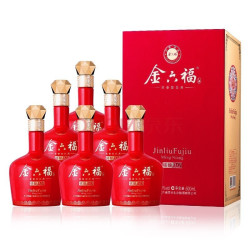 金六福50度浓香型白酒铭酿m3500ml6瓶