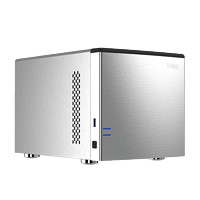 U-NAS 萬由電子 萬由 U-NAS  HS-401P UNAS四盤位J4125 4GB NAS文件私有云