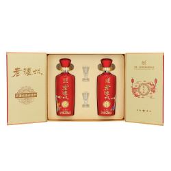 泸州老窖老泸州泸州老窖龙凤呈祥和之礼500ml2瓶礼盒装52度500ml