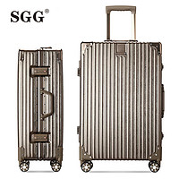 SGG 正品铝框拉杆箱万向轮ins网红行李箱24寸