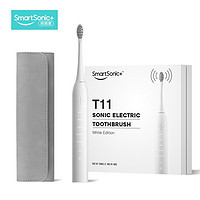 同同家 TTJ）电动牙刷成人声波震动牙刷男软毛自动牙刷女充电式T11 T11-白色-4刷头