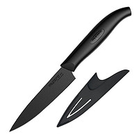 mycera 美瓷 陶瓷刀4英寸黑刃陶瓷水果刀宝宝辅食刀带刀鞘无需磨刀E4B-B
