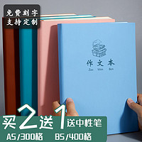 苏丰 A5/B5作文本加厚300/400格子高中学生用大号16k作文簿标准申论四百格子初中生统一语文方格作文薄三四五年级