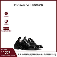 lost in echo 女士中跟乐福鞋 L88SSN303 黑色 36
