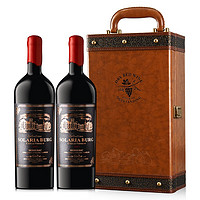 法国原瓶进口 城堡级AOP 索岚堡 蜡封干红葡萄酒 750ml*2 礼盒装