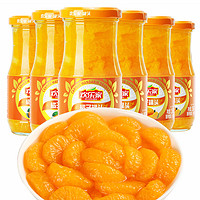 HUANLEJIA 欢乐家 橘子罐头256g*6瓶 糖水水果桔子罐头 方便速食休闲零食品 整箱装