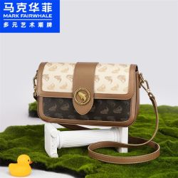 马克华菲 复古印花腋下包小方包手机包2022新款单肩包斜跨包女包潮