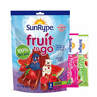 SunRype 桑莱普 果丹皮加拿大进口水果条112g（14g*8条）儿童零食无添加糖果肉条小孩零食宝宝磨牙水果棒