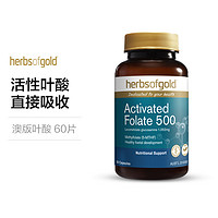 herbs of gold HerbsofGold和丽康叶酸 备孕怀孕5-五甲基四氢中老年