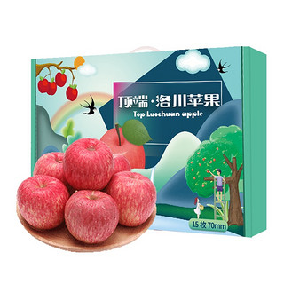 luochuanapple 洛川苹果 脆甜苹果 15枚70mm甄选果 精美礼盒