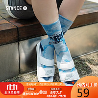 STANCE 斯坦斯 秋冬xSHARK WEEK中筒袜时尚休闲袜男女袜子 A556C22SHA-BLU 蓝色 S