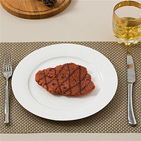SKYTOP 斯凯绨 陶瓷盘子骨瓷餐具西餐盘大号牛排盘纯白10英寸