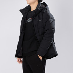 lining李宁运动羽绒服男子时尚休闲百搭短款羽绒服舒适运动羽绒外套男