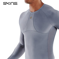 SKINS 思金斯 S5高强度压缩衣男 专业训练田径跑步越野健身紧身上衣长袖