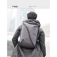NIID 美国NIID双肩包Uno2通勤摄影电脑相机单反运动差旅行男女背包 碳灰15寸