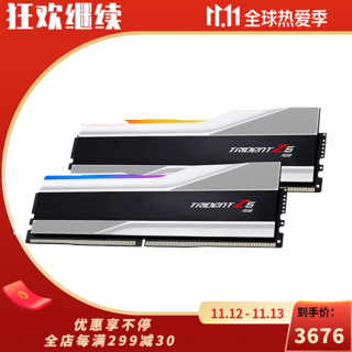 G.SKILL 芝奇Trident Z5 RGB幻锋戟32GB(2x16)内存条6800频率CL34 银F5-6800J3445G16GX2-TZ5RS 32GB(2*16)