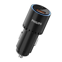 PHILIPS 飛利浦 63W快充版點煙器一拖二車載充電器DLP4109