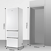 Casarte 卡薩帝 收納師系列 風冷三門冰箱 400L 白色
