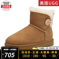 UGG 美版 秋冬季女士雪地靴防水防污短靴 1016422 境外直郵 秋冬新款 栗子棕色 36