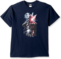 Star Wars 星球大战男式黑暗主达斯·维达图案 T 恤 *蓝 Medium