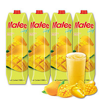 Malee 玛丽 泰国进口果汁芒果汁饮料大瓶婚宴席聚会饮品1L*4瓶
