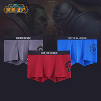 Blizzard暴雪魔兽世界简单LOGO联盟/部落男士纯棉内裤（2条装） 联盟 XXL