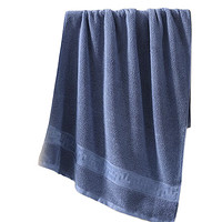 京東京造 480g加厚新疆阿瓦提長絨棉 A類純棉加大柔軟學生成人浴巾 藍色