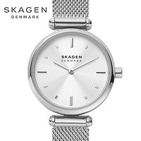 SKAGEN 诗格恩 手表女简约气质学生小众轻奢手表精致婉约时尚礼物