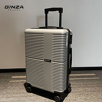 GINZA 银座 行李箱2022新款男女生大容量结实耐用密码旅行箱拉杆箱万向轮20寸