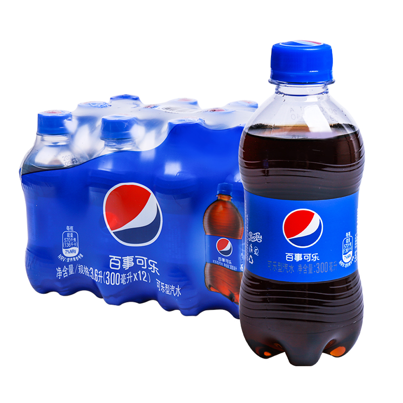 GATORADE 佳得乐 百事可乐美年达橙味汽水碳酸饮料300ml*24瓶整箱包装随机