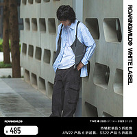 ROARINGWILD 男女款工装长裤 ORW212647-03 黑色 L