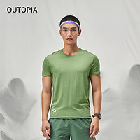 OUTOPIA |Wonderland 可机洗羊毛男士圆领运动T恤户外跑步速干上衣