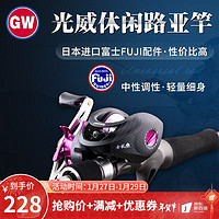 GW 光威 路亞竿套裝超硬碳素桿水滴輪遠投竿拋竿海竿翹嘴釣魚竿漁具 2.7米直柄單桿