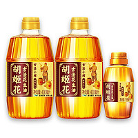 胡姬花 古法小榨花生油400ml*2+味極鮮150ml 食用油調味組合家用