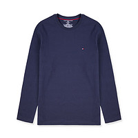 TOMMY HILFIGER 男士纯色长袖T恤 09T3118