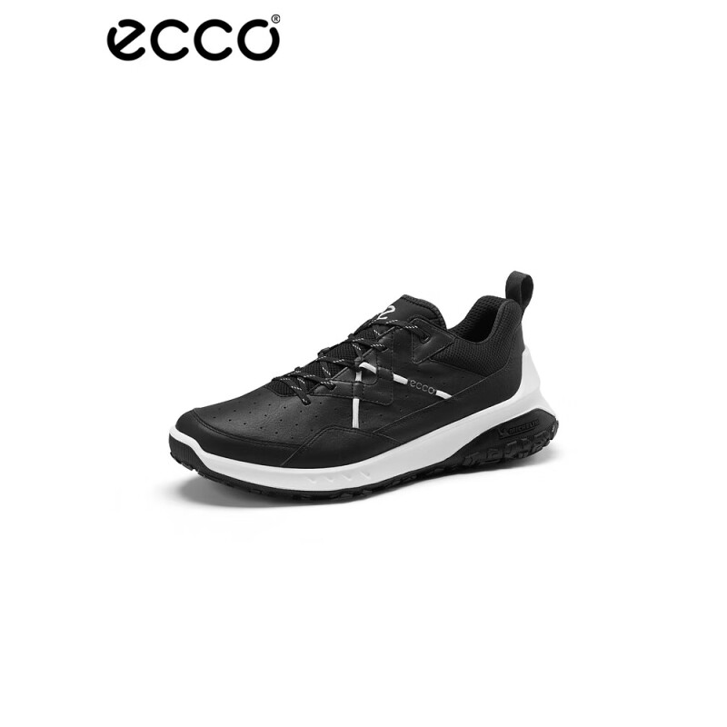 爱步（ECCO）运动鞋男 舒适轻盈休闲户外缓震透气跑鞋 奥途系列820194 黑色42
